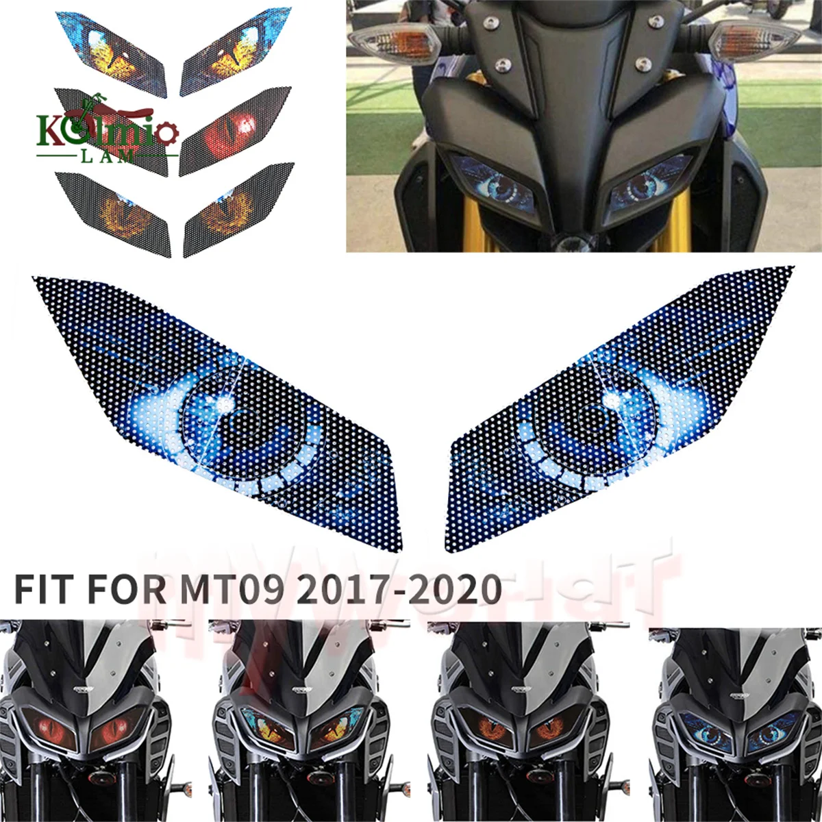 Fit pour YAMAHA MT09 2017 - 2020 Moto Accessoires sauna lumière Protecteur Autocollant MT-09 choses 09 2018 2019 17 18 19 20