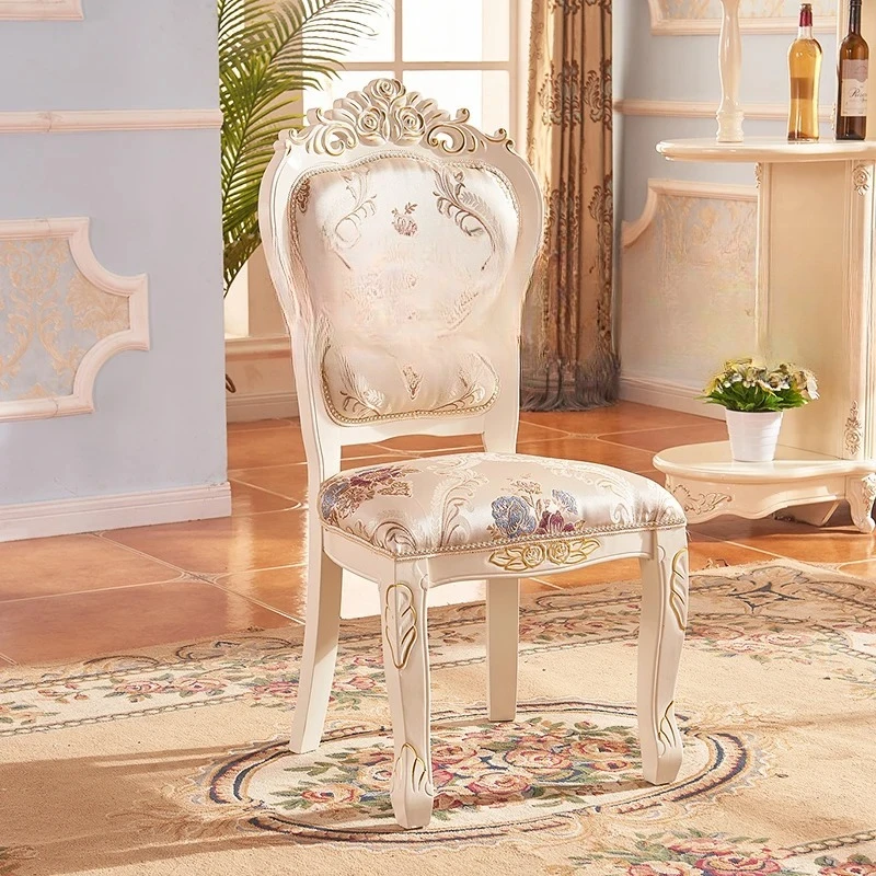 Dining Chair Modern Restaurant Solid Wood Princess Chair Wedding Simple High Quality Muebles Lounge