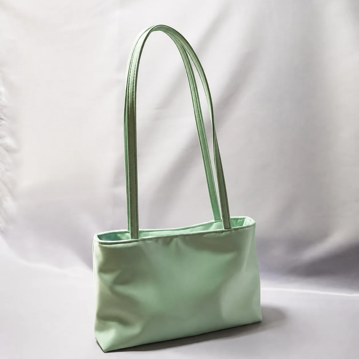 Retro Simple Commuter Tote Bag For Women Fashion Classic Pure Color Square Handbags Daily Shipping Underarm Shoulder Bag Femme