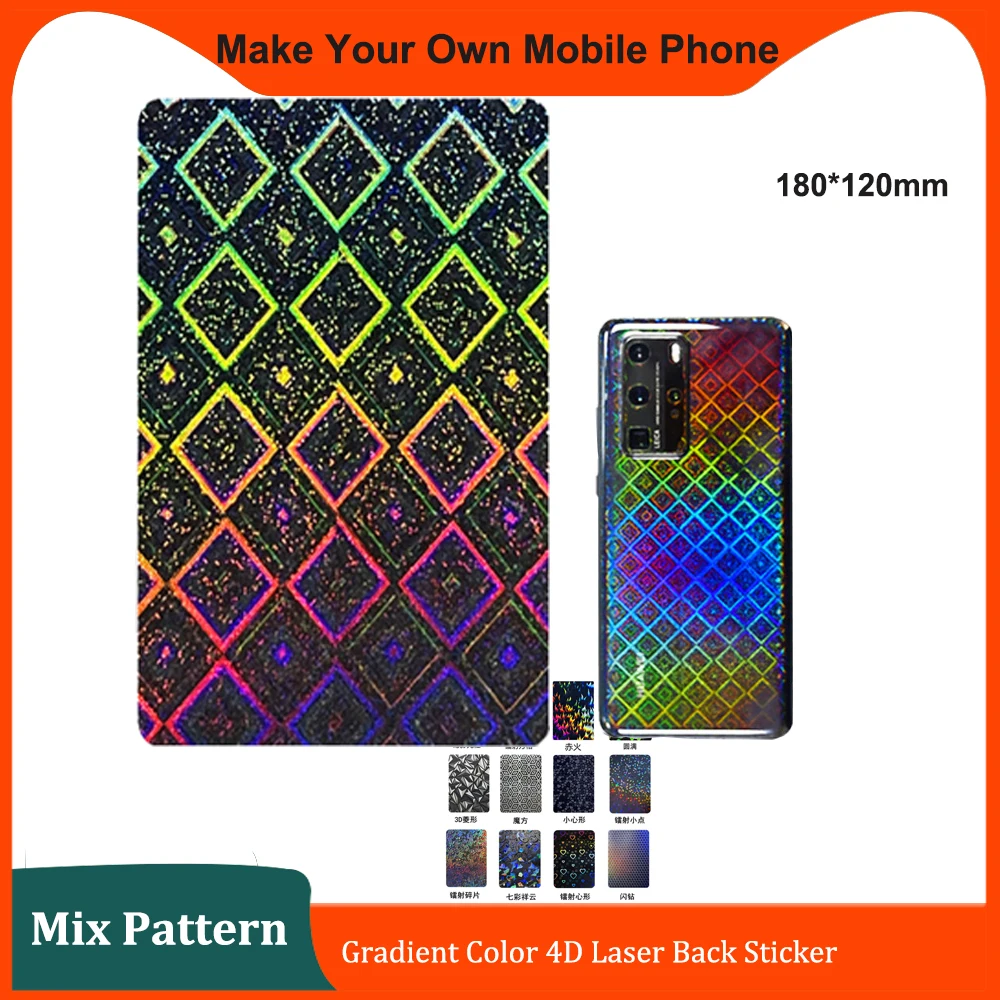 

Fonlyu 4D NARUT Laser Phone Skin Back Stickers for Iphone 17 17Pro 16 15 Back Cover Protective Film Cutter Plotter Y25 Ultra