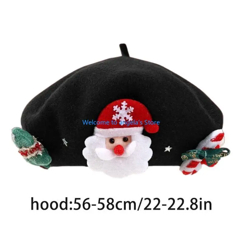 X4YC – bérets à thème noël pour adultes, chapeau coupe-vent d'extérieur, chapeau peintre, photographie pour femmes, pour