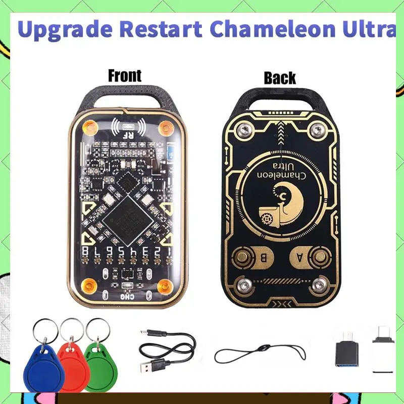 

Chameleon Ultra Upgrade Эмулятор RFID-карт + 3XCUID-брелок RFID Считыватель смарт-чипов 125K 13,56 МГц Дубликатор декодирования карт-BAAQ