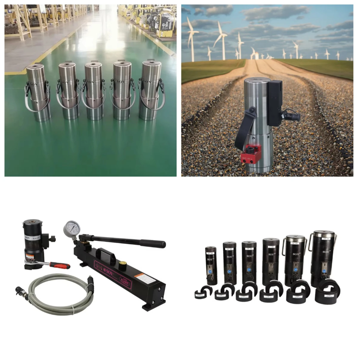 New Multi-stage Hydraulic Bolt Tensioner High Pressure 1500BAR/150MPA MSK30-10.9 Grade Tightening Loosening Wind Turbine He