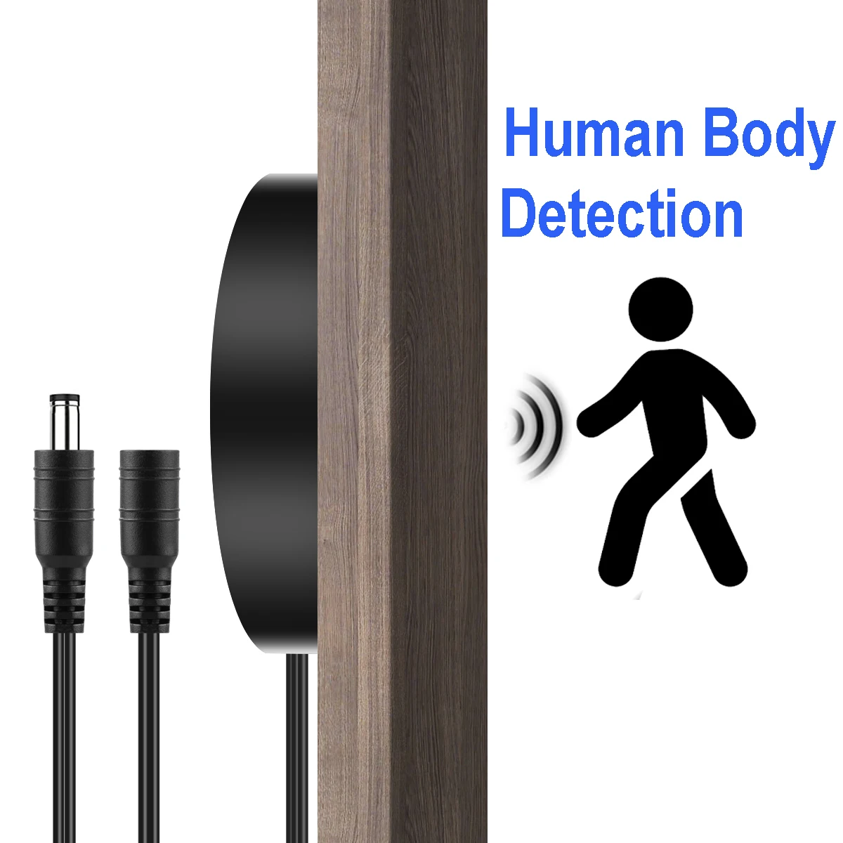 12V Human Body Detection Motion Sensor Switch Penetrating Wood Panel/ Glass Radar interruptor For LED Light in Mirror / Closet