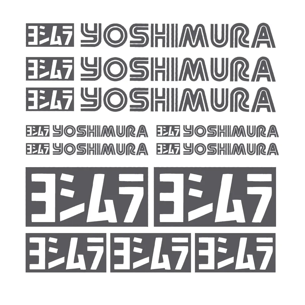 Car Sticker Adhesive Decals Car Auto Motorcycle Sponsor Sunscreen Waterproof Pvc Cover Scratches Decal  for Yoshimura 19,32*32cm