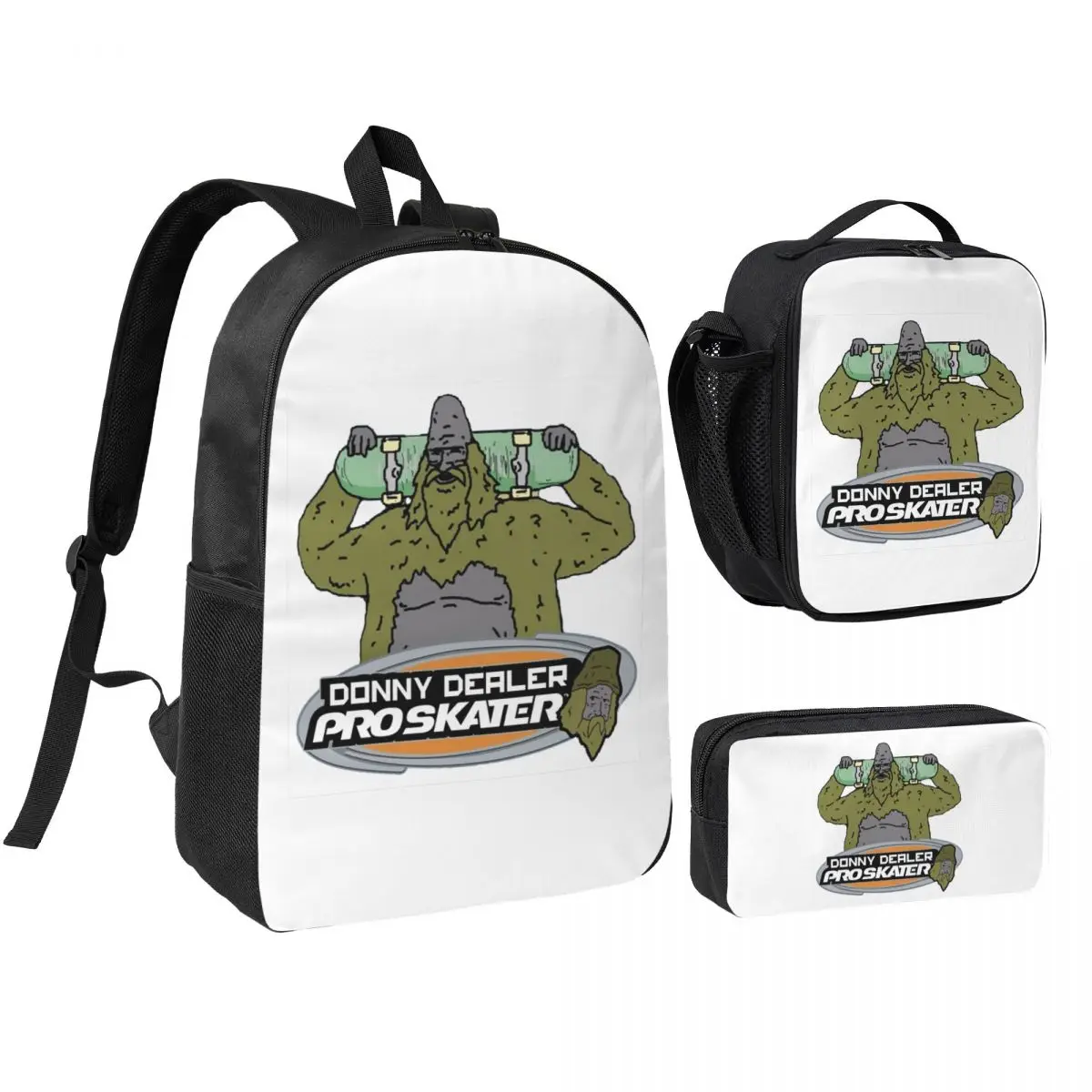 

Donny Dealer The Big Lez Show Backpack Boys Girls BookBag School Bag Laptop Shoulder Bags 3ps Insulated Lunch Bag Pencil Case