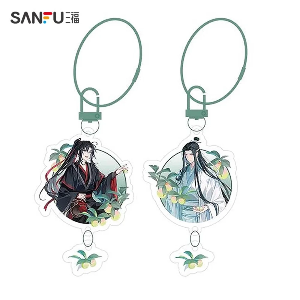 Official Anime MDZS Mo Dao Zu Shi Wei Wuxian Lan Wangji Acrylic Keychain Bag Pendant Cosplay Original Kids Gift