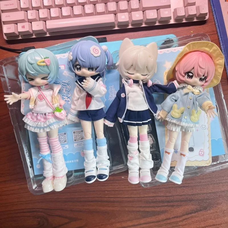 

Official Unopened Door 1/12 Bjd Posable Action Doll Nurse Style Little Key Art Book Blind Box Collectible Toy Gift For Anime