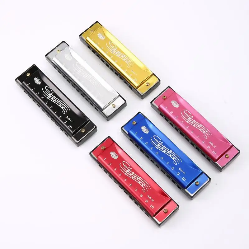 C Tone Harmonica for Beginners - 1PC, 10 Holes, 20 Tones; Packed in a Case - Makes a Perfect Christmas Gift