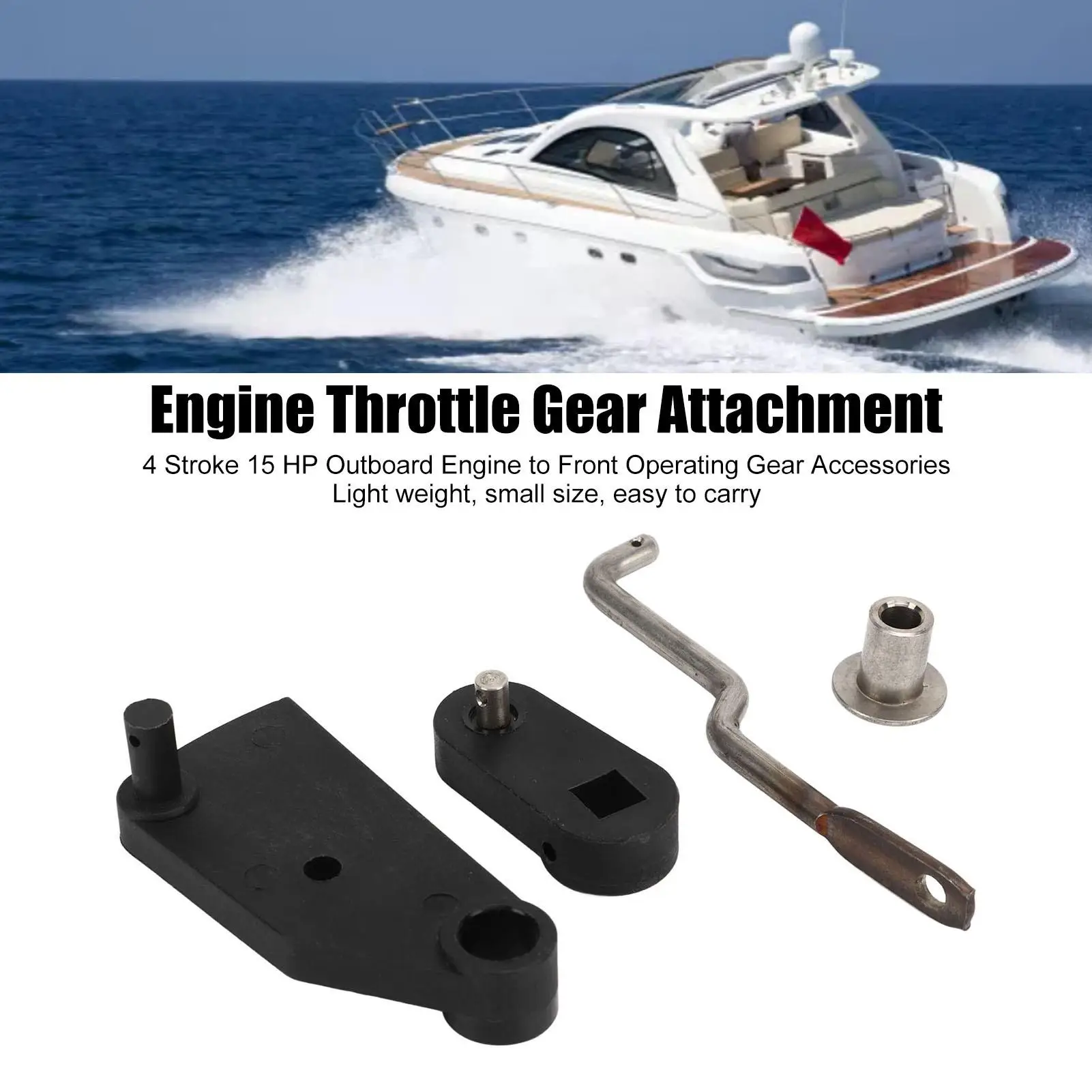 15 HP 4-Stroke Outboard Engine Throttle Gear Kit - Front Operating Accessories for Boats