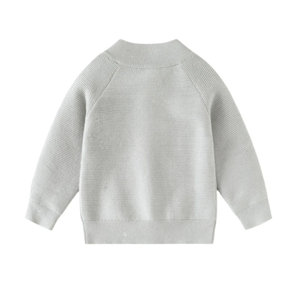 Fashion Autumn Winter Long Sleeve Open Stitch Girls Sweaters 3-7T Kids Clothing with Zipper New Design Baby Costume
