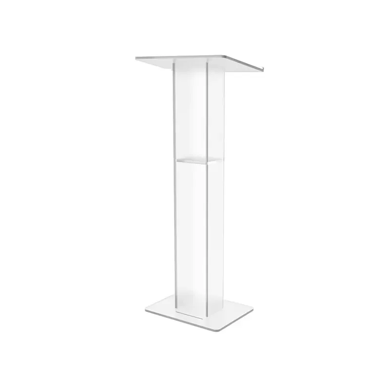 for Acrylic Classic Round Transparent Podium Suitable for Event Reception Host Desk Portable Church
