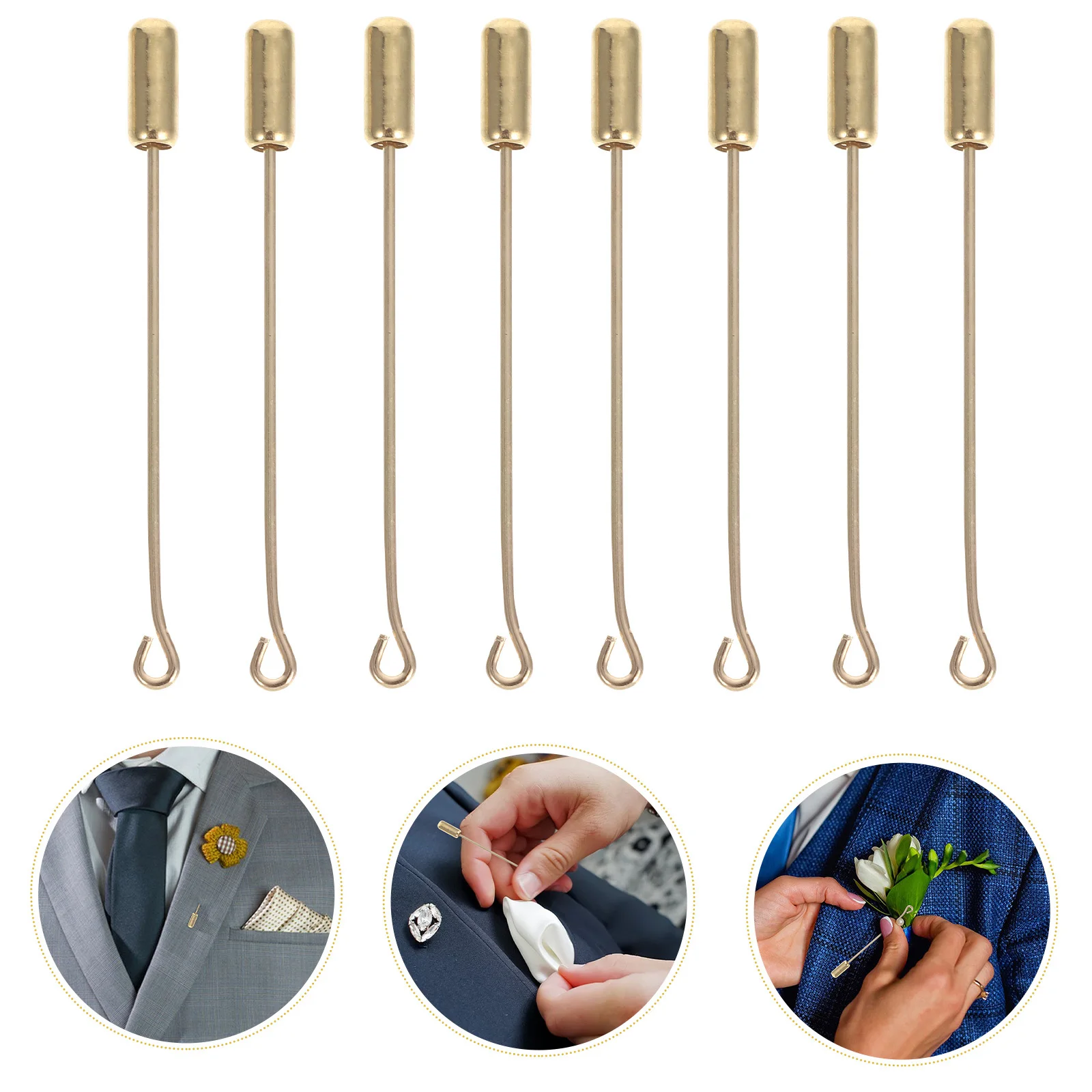 

Stainless Steel Brooch Pin for Women Scarf Shawl Coat Lapel Jewelry Accessory Secure Fastener