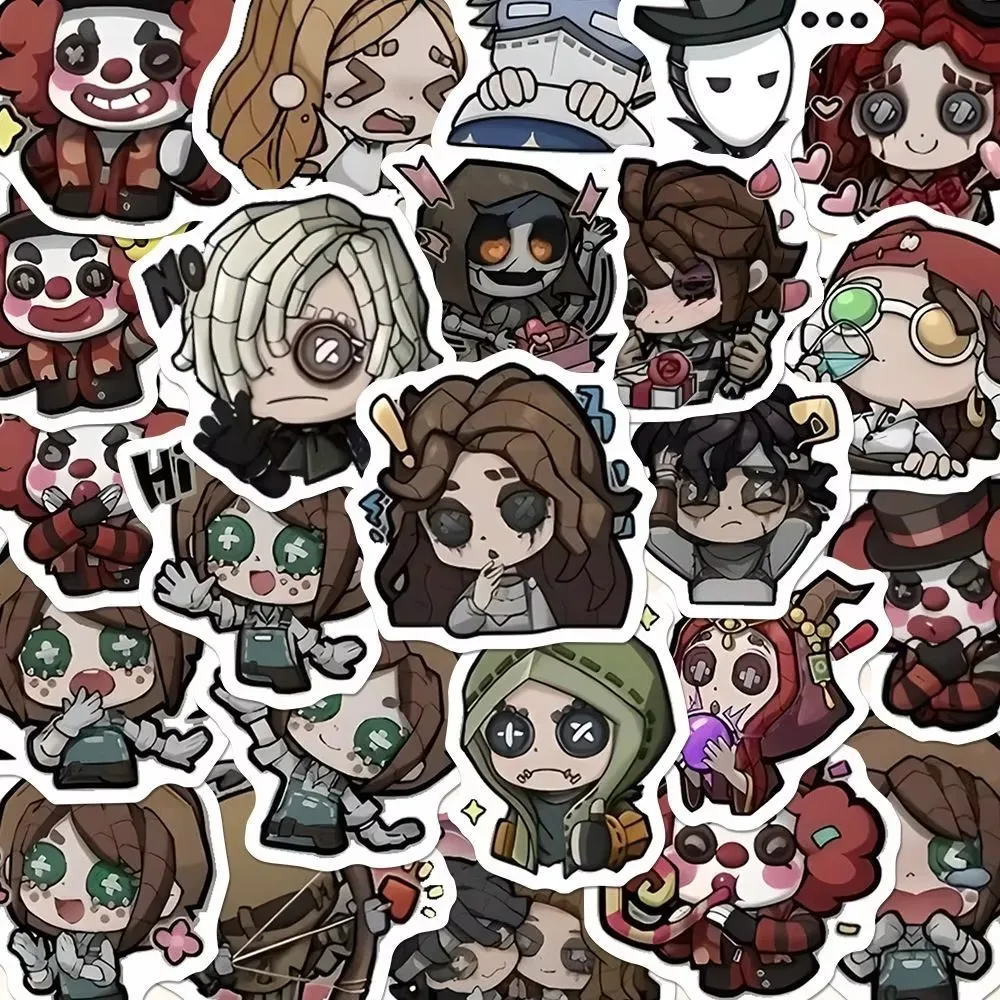 65Pcs Identity V Cute Q-version Stickers for DIY Laptop Phone Motorcycle Bike Car Kawaii Cartoon Fifth Personality Decals