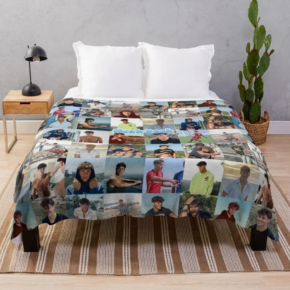 

Noah Beck Collage Throw Blanket Soft Plaid Soft Flannels Blankets