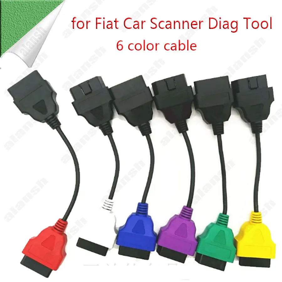 2026 for Fiat Scan Diag Tool Scanner 6 Color Connect Cable Interface Multi Ecuscan Nitro
