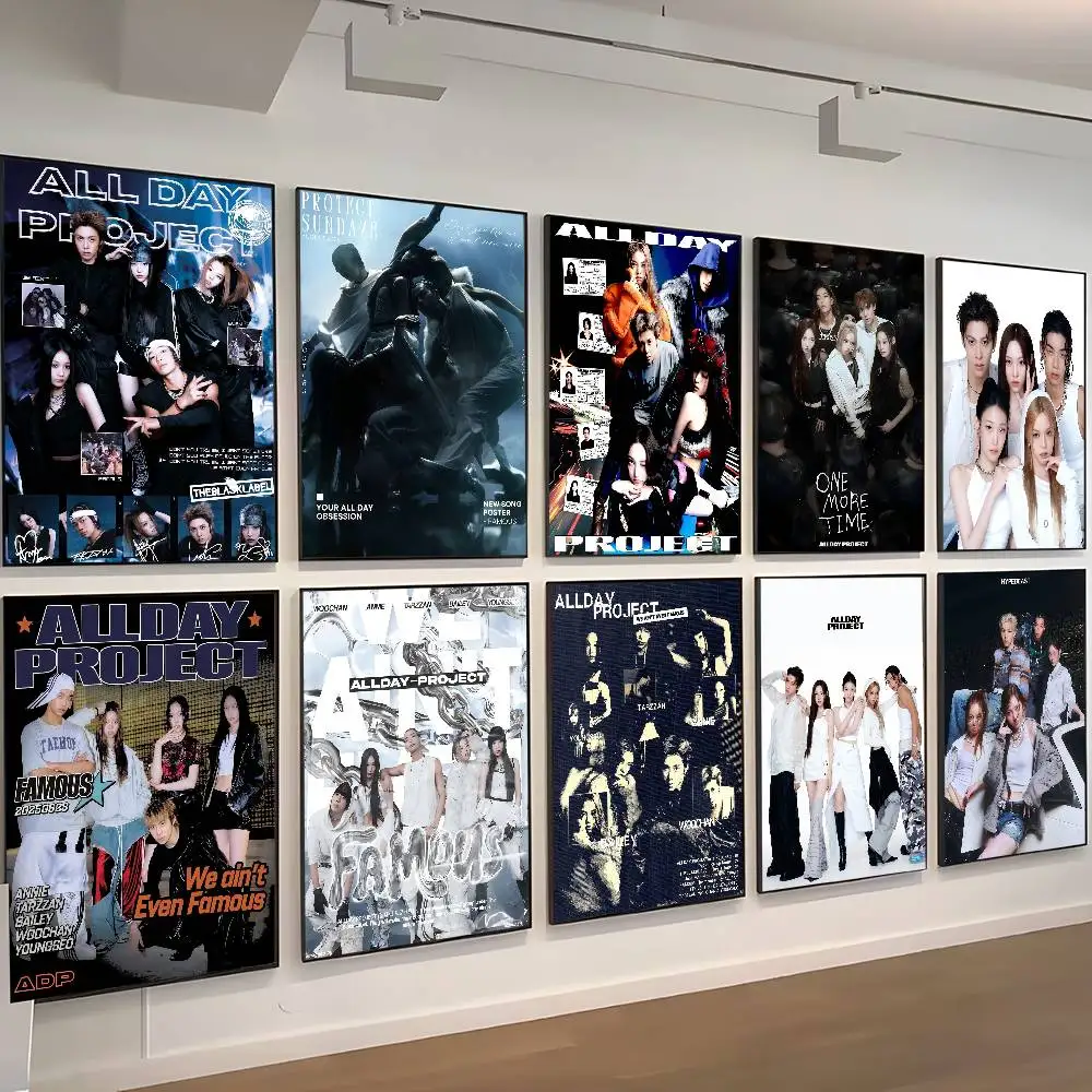 Pósteres clásicos de películas de Kpop ALLDAY PROJECT, póster de calidad HD, pintura artística para pared, estudio, decoración nórdica para el hogar