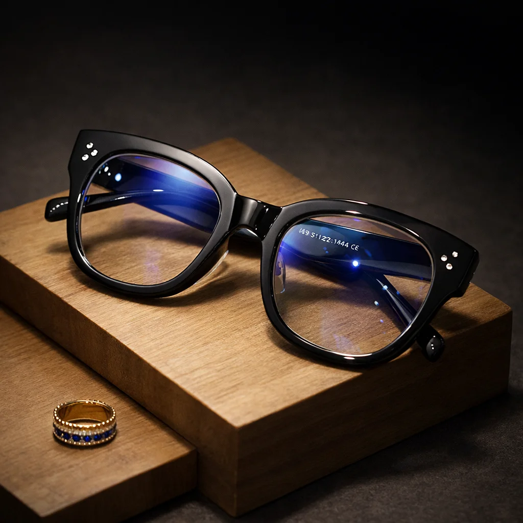 1pc Retro Cat Eye Blue Light Blocking Glasses for Women Computer Eyeglasses Anti Eye Strain Eyewear for Office Reading Daily Wea