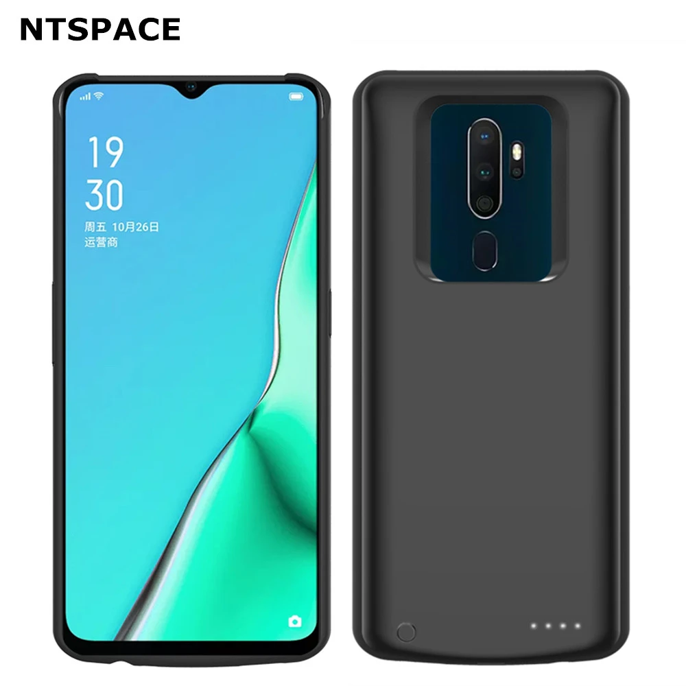 NTSPACE 6500mAh Battery Charger Cases For OPPO A11X Power Case Backup Battery Power Bank Cover for OPPO A11 Charging Case Coque