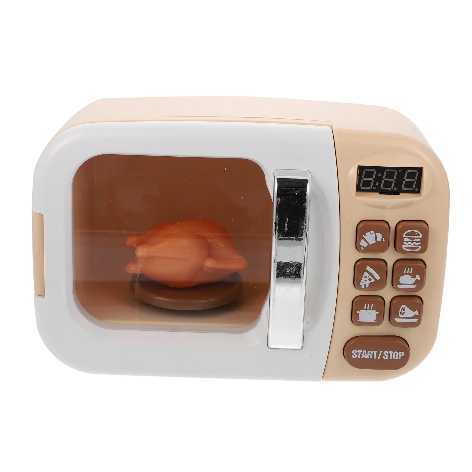 1pc Microwave Oven Mini Simulated Furniture For Kids Play House Supply Lightweight Educational Desktop Decoration Sound