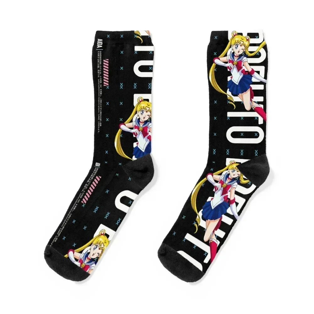 anime moon love Socks sheer christmas stocking basketball shoes Socks Female Men's