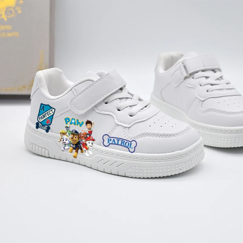 Kids Paw Patrol Cartoon Casual Shoes Children's 2026 New Boys Girls Design Cute White Sport Shoes Outdoor Breathable Sneakers