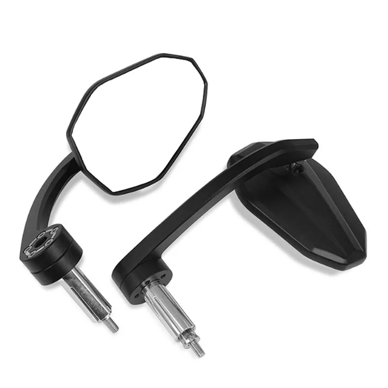 2 Stück CNC-Aluminium-Motorradspiegel, Rückspiegel für Lenkerende, 7/8" 22mm, Seitenspiegel, Motorradteile – Detail 4