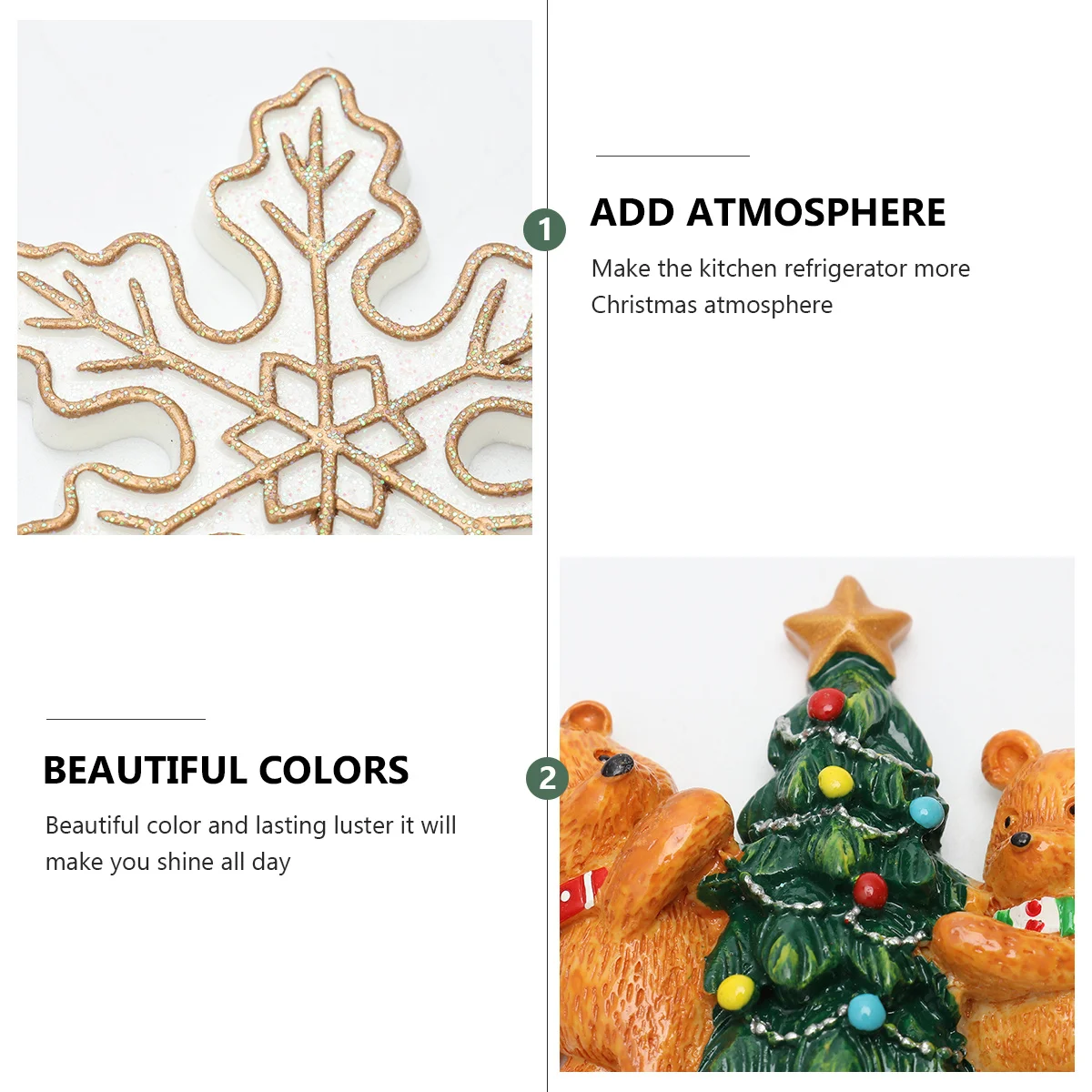 

5Pcs Icebox Stick Resin Ornaments Adorable DIY Craft Materials Christmas Jewelry Parts Mobile Decorations Lovely Clothing