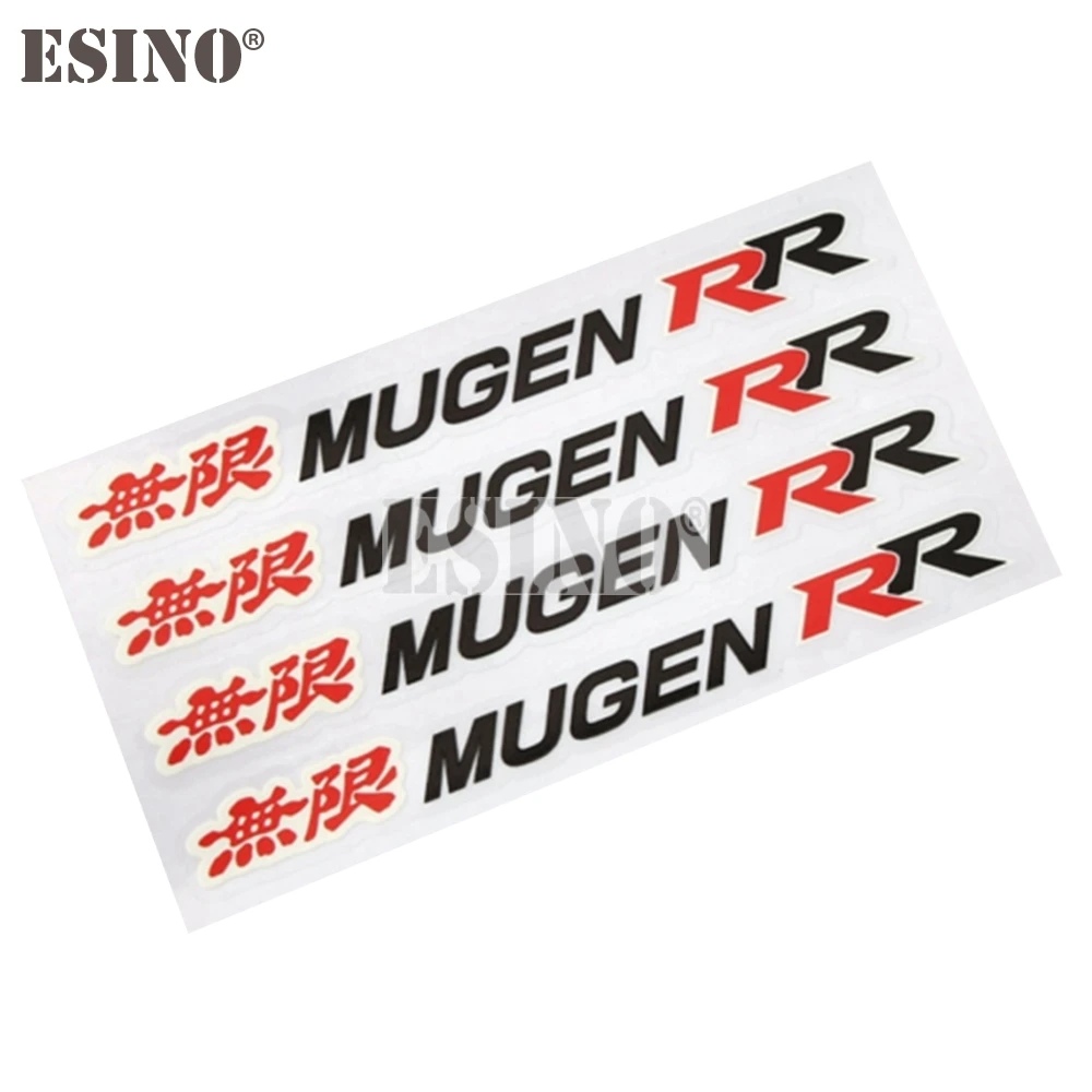 4 x Car Styling Creative Decorative Car Door Handle Vinyl Stickers Car Body Stickers Decals for Mugen R