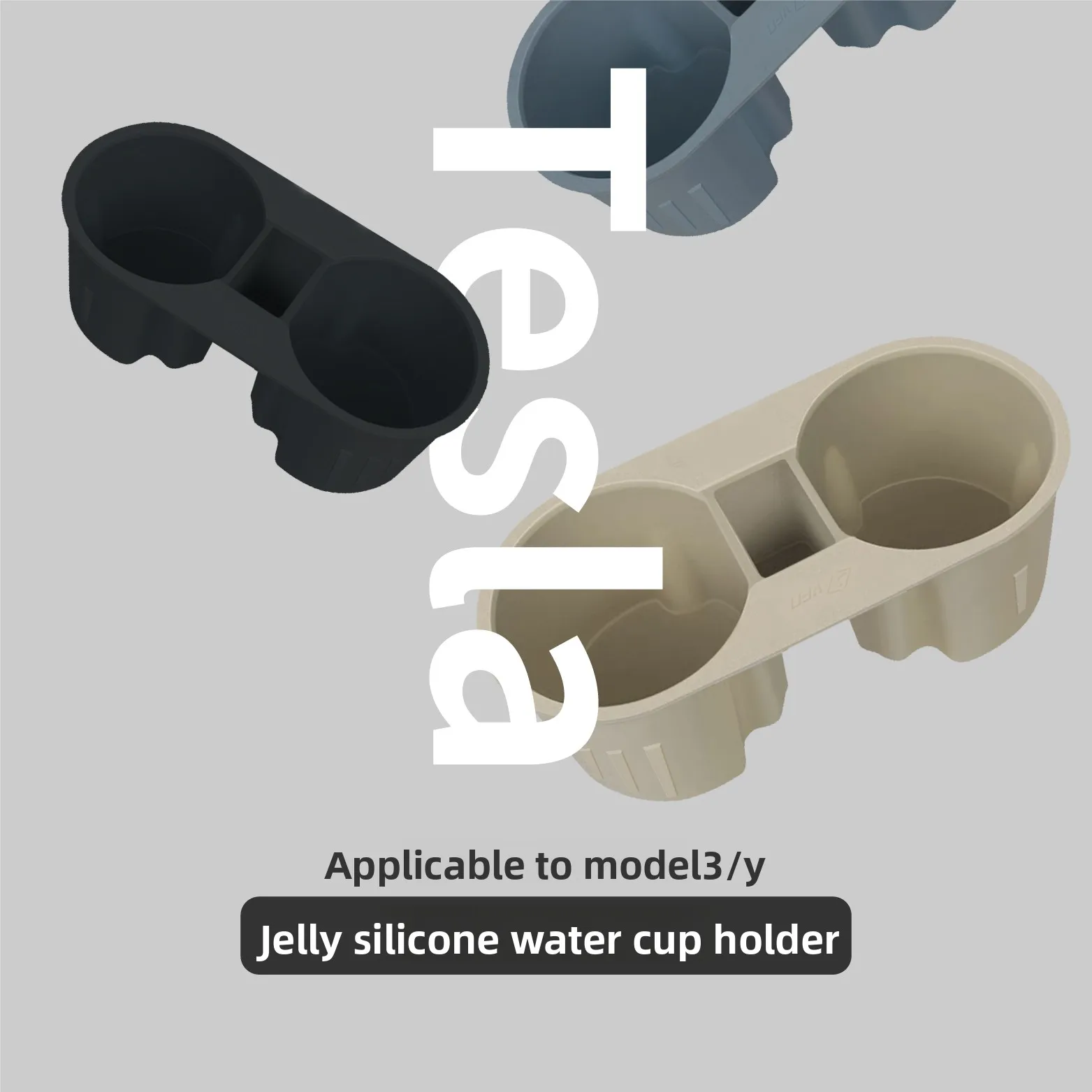 

Silicone water cup holder for Tesla ModeY/3 storage TPE material lamination