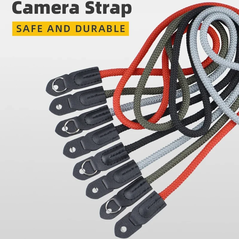 Camera Strap Retro Neck Strap DSLR Camera Shoulder Hand Strap Climbing Rope For Canon Nikon Sony