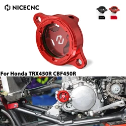 Capa transparente para filtro de óleo de motor atv, para honda trx450r 2006-2009 trx trx450er cbf450r cbf450x, acessórios para motocicletas 11333-meb-670