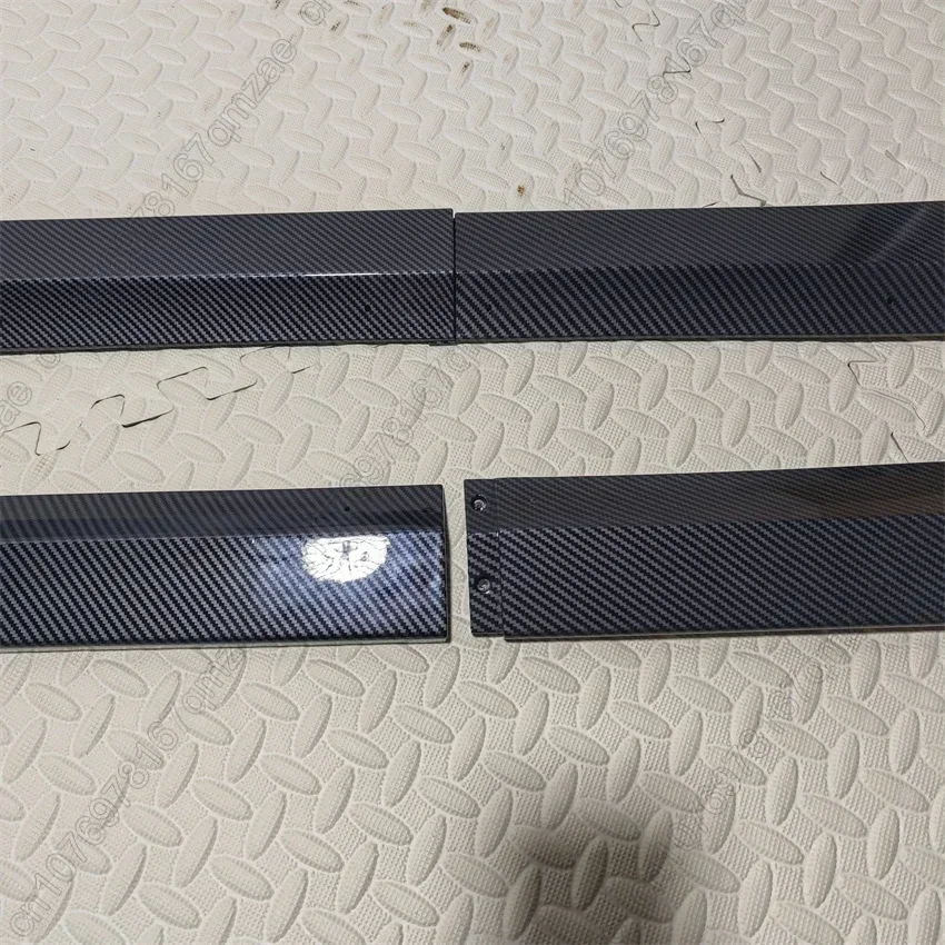 207.5cm Side Bumper Skirt For Tesla Model 3 2017-2023 Side Skirts Door Bumper Lip Splitter Diffuser Tuning ABS Protector Cover