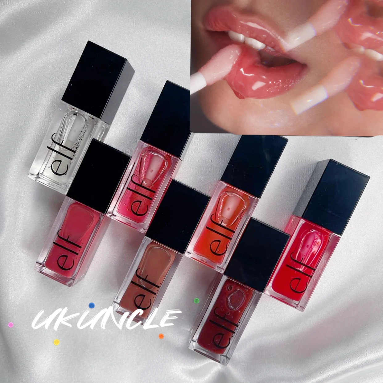 

Original Elf New Lip Oil Glow Reviver Lip Gloss Lipstick Moisturizing Nourishing Fade Liplines Makeup Cosmetics Genuine Beauty