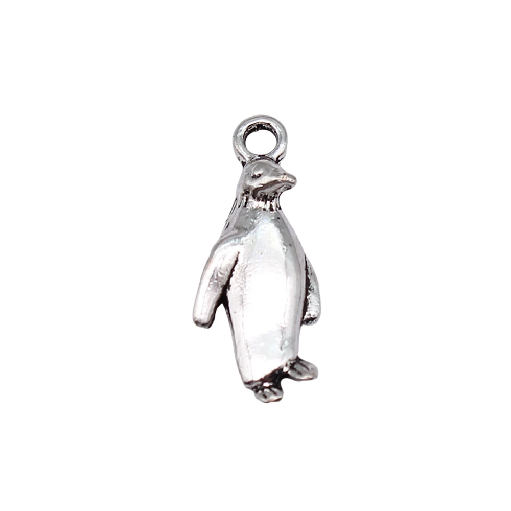 Components Penguin Charms Jewellery 23x10mm 10pcs