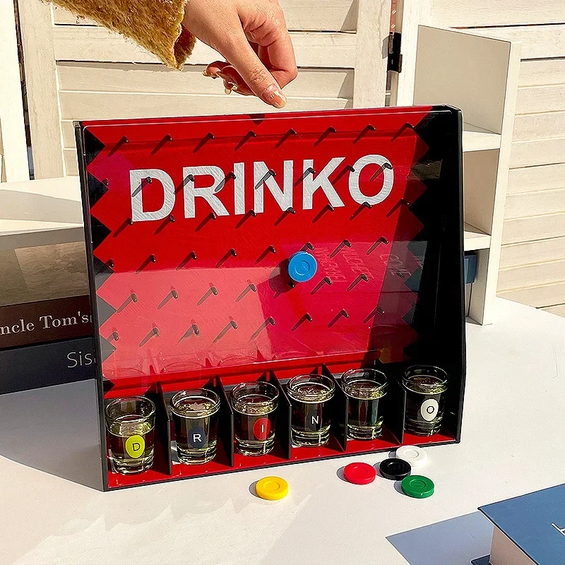 6pcs Wine Glass Pinball Cup Game Bar Drinking Interaction Party Table Game Toys Interaction Party Table Game DrinkingAccessories