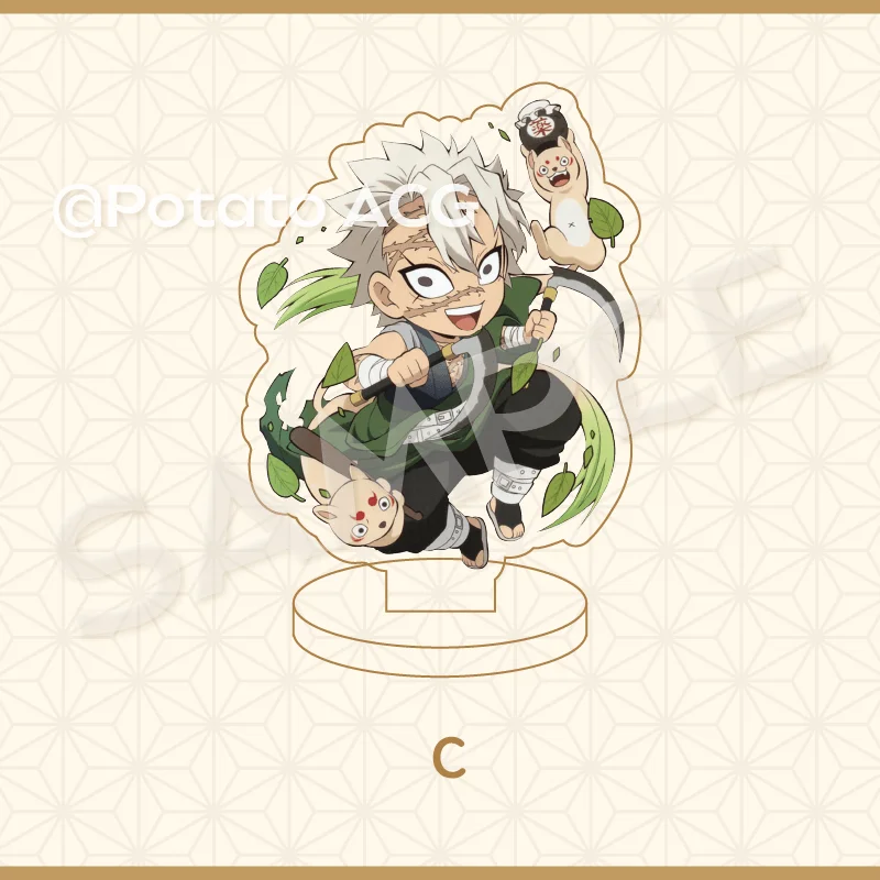 Anime Demon Slayer Corps Sabito Shinazugawa Sanemi Cosplay Acrylic Standing Sign High Appearance Level Decoration