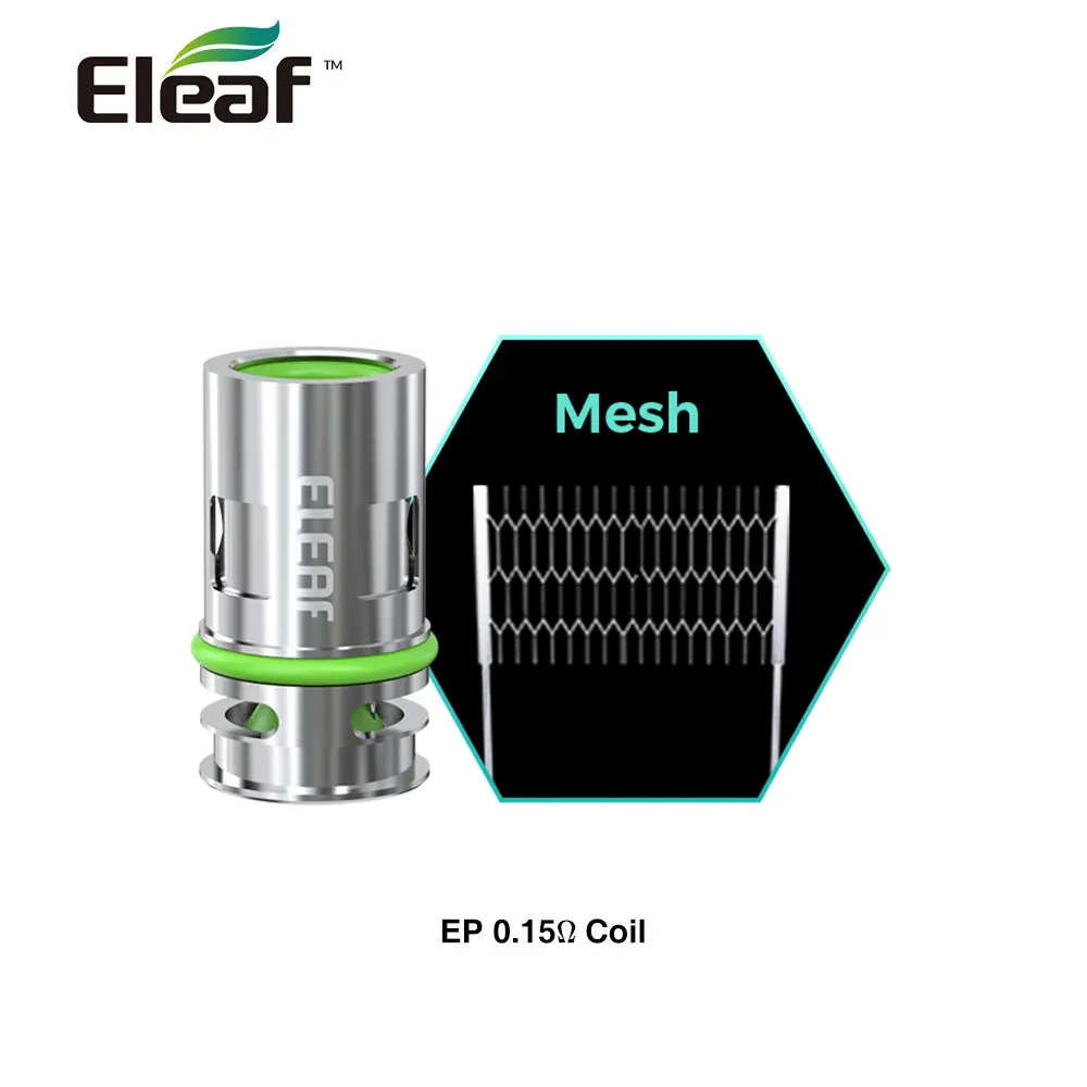 5pcs/lot Original Eleaf EP Coil Head Core for EP Empty Pod Cartridge / iJust AIO Pro / iStick i75 Kit Vaporizer DL RDL MTL Vape