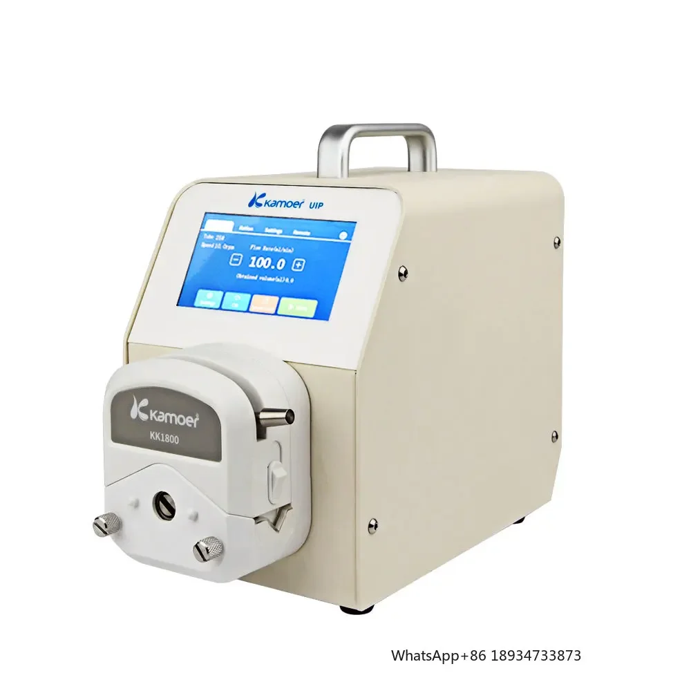 Kamoer UIP LCD display touch screen control high flow rate 3 operating modes servo motor precision head peristaltic pump