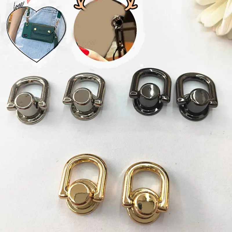 Metal Ring Pure Copper Bag Zipper Transform Buckles Accessories Handbag Repair Kits Replace Chain Buckle Adjust Parts Hardware