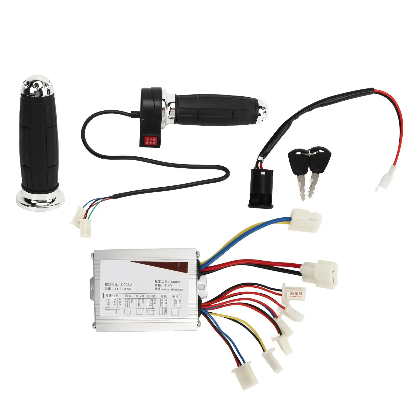 

36V 500W for electric Bike Conversion Kit with Throttle Grip & Undervoltage Protection for eBikes & Scooters