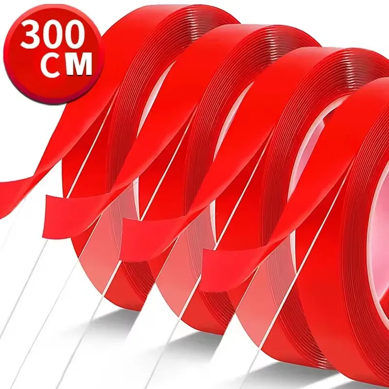 Double Sided Tape Nano Tape 3meter 6/8/10/15/20/25/30Mm Width Transparent Tape Washable Adhesive Nano Traceless Sticker Glue