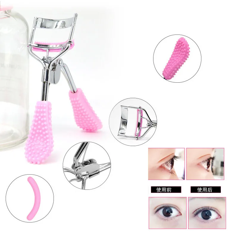 Hot Sale Multifunctional Eyelash Curler with Comb 3D Stereo Natural Curling Fake Eyelases Curler Tweezers Makeup Tools