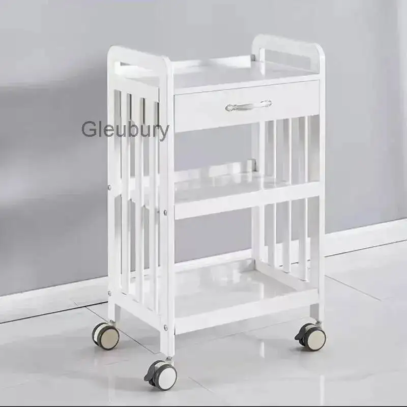 Trolley Retro Salon Storage Kitchen Rack Minimalist Hotel Salon Trolley Living Room Commercial Furniture Carrello Attrezzi Lstc