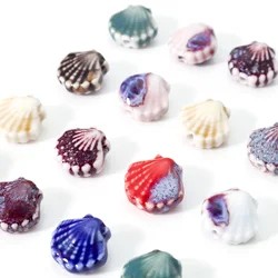 10 Piece Ceramic 3D Stereo Shells Shaped Beads High Quality Beads DIY Necklace Bracelet Jewelry Making Accessories Findings