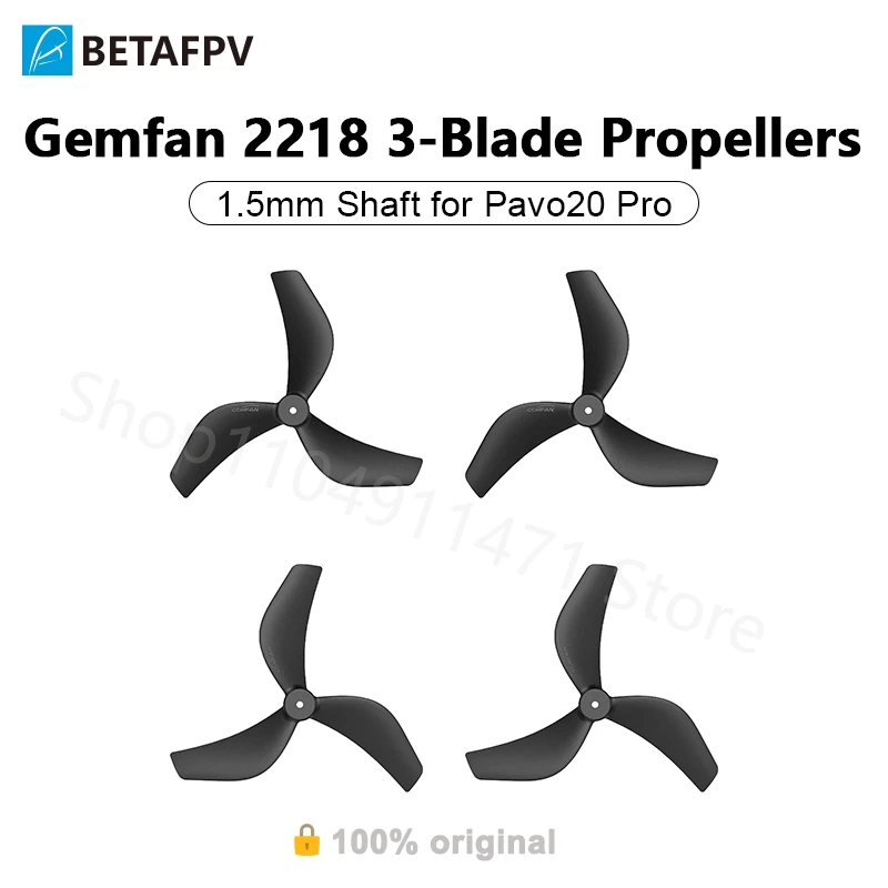 BETAFPV Gemfan 2218 3-Blade Propellers 1.5mm Shaft For Pavo20 Pro Brushless Whoop Frame Drone