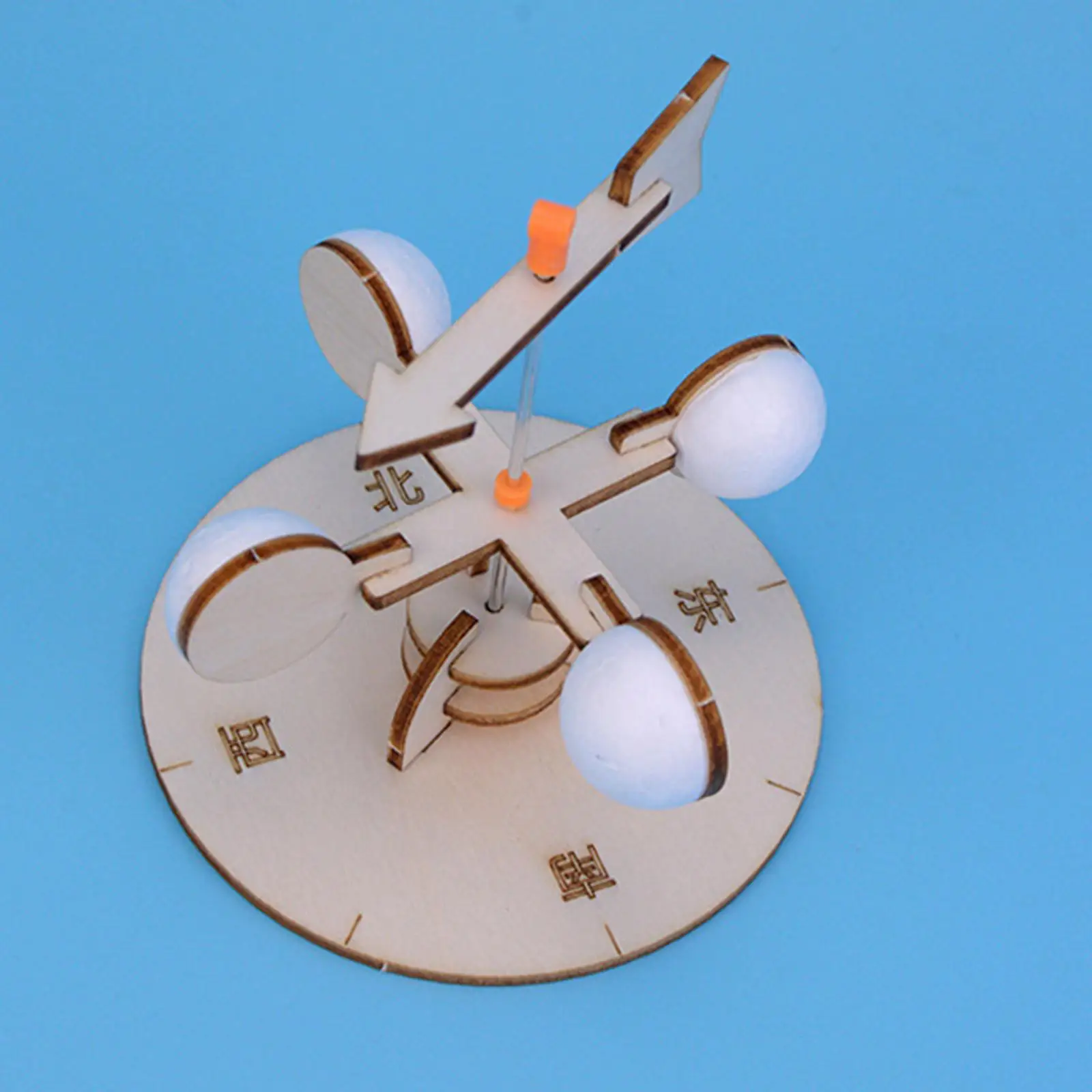 DIY Wooden Wind Vane Toy Kits Physics Developmental Wind Direction Indicator