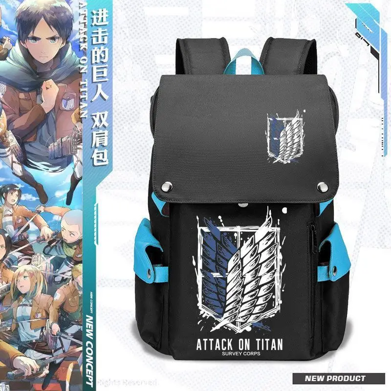 

Anime Game Attack On Titan Collaboration Survey Corps Wings Of Freedom Anime Merchandise Student Versatile Double Shoulder Backp