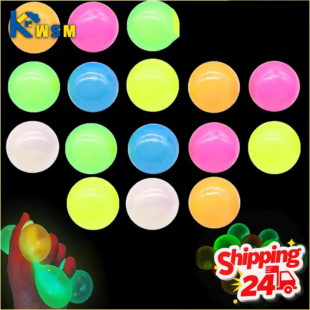 

Набор светящихся в темноте липких шариков: мишень для потолочных шариков, липкие шары-мишени, шары для снятия стресса и напряжения