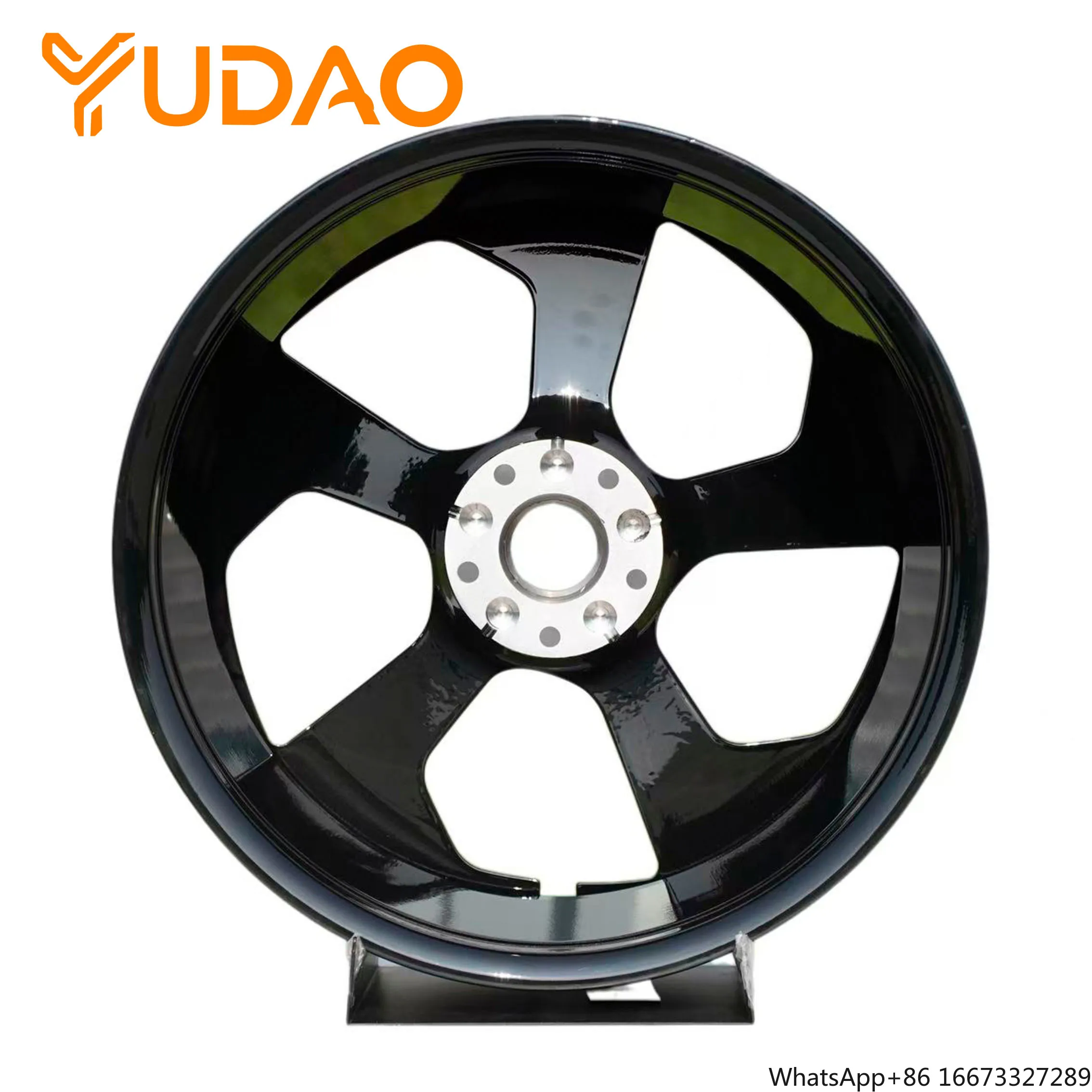 Heavy Load Capacity Bright Polished Five-Spoke Forged Wheel 17 18 19 Inch 5x112 Diamond-cut Alloy Wheel for